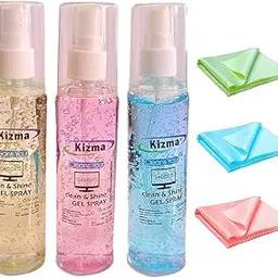 NIBAR® Screen Cleaner Spray, Laptop Cleaning Kit, Gadgets Cleaning Gel, Fingerprint-Proof Screen Cleaner Kit, Reusable, Phones, TV Screen Cleaner, Mist Spray Screen Cleaning Kit (Pack of 3)-picture-57