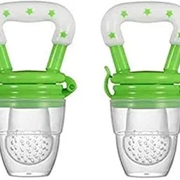 Safe-O-Kid Baby Fruit Nibbler – 100% Pure Silicone, BPA-Free, Odor-Free, Safe Teether & Feeder – Durable, Easy Self-Feeding Tool for Infants & Toddlers Green - (Pack of 1)-image-32