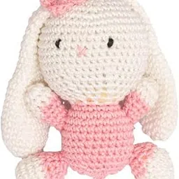 Happy Threads | Funny Bunny, Handmade Crochet Rabbit, 3 inch Tall, Perfect Size to Cuddle, Cute Stuffed Soft Toys for Boys & Girls-picture-12