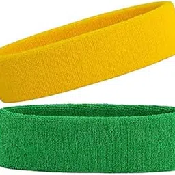 R-LON Workout Headband for Women & Men - Moisture Wicking & Non-Slip Exercise Hairband or Sports Sweatband -Ideal for All Sports Like Tennis, TT, Badminton, Running and Yoga (2 PC) A15-image-54