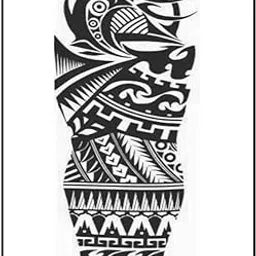Tribal Full Sleeve semi Permanent Tattoo-picture-46