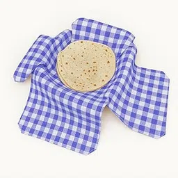 OPTICA WEAVES Black Checks (Ajoop) Cotton Double Layer Roti Clothes Wrap with Flaps, Cotton Cloth for Chapati, Hot Case, Kitchen Chapati Cloth Wrap, Roti Cloth (Multi 1, Pack of 1) (Blue)-picture-11