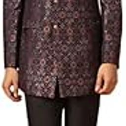 kisah Men's Jodhpuri Bandhgala, Multicolored Cotton Blend, Printed Regular Fit Mandarin Collar Long Sleeves-picture-16