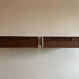 Md Decor nightstand Set of 2 Floating nightstand with Drawer, Wall Mounted Unique Rustic Bedside Table, Bed Side Table for Bedroom, Sheesham Wood Size: 20/6/13inch-picture-33