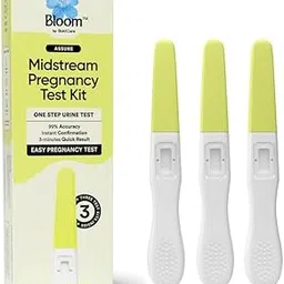Bloom Midstream Pregnancy Test Kit | Pack of 3 | One Step Pregnancy Detection | 99% Accurate Results in 3 Minutes | Easy & Hygienic | Instant Urine Stream Test at Home-picture-24