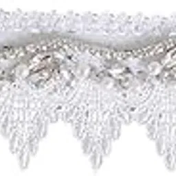 myaddiction Women's Lace Crystal Leg Garter Belt Rings White-picture-53