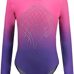 CLUB BOLLYWOOD The Style Sutra Girls One-Piece Leotard Athletic Dance Gymnastics Bodysuit 12 Pink+Purple|Leotards & Unitards|1 Piece of Kids Leotard-image-15