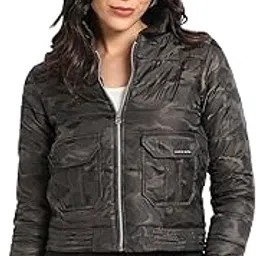 Women's Jacket With Ribbed Hem For Casual Wear | High Neck | Button Closure | Long Sleeve | Polyester Jacket Crafted With Comfort Fit For Everyday Wear-image-98