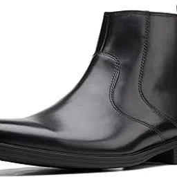 clarks Whiddon Zip Waterproof Black Leather 10 D (M)-picture-38