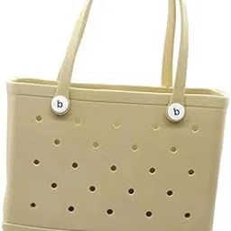 wrixty EVA Silicone Handbag Summer Beach Bag Waterproof Sandproof Outdoor Tote Bag Portable Travel Bag Beach Sports Waterproof Handbag image 1
