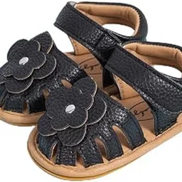 neska moda 6 to 12 Months Baby Boys & Girls Shoes,Infant Non Slip Booties (Black)-BT4673-picture-54