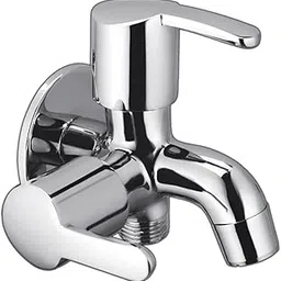 PICK UP® (Brass) 2-in-1 Bib Tap for Bathroom|Two in One Water Tap,Free Wall Flange,(Pack of 1)-picture-32