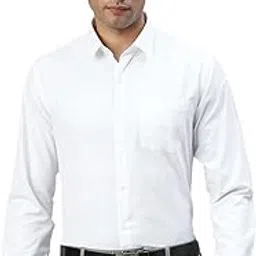 ramraj cotton Men Regular Fit White Solid Ethnic Cotton Shirt-picture-23