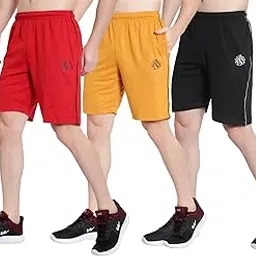 fort worth Mens Cotton Outdoor Relaxed Quick Dry Lightweight Sport Shorts, Pack of 3-picture-28