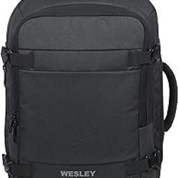 Wesley Luxur 45 Ltrs Overnighter Expandable Travel Laptop Backpack, Flight Cabin Approved Carry On with 16 inch Laptop Compartment, Anti Theft feature business/Travel/Weekender/college, Charcoal Black-picture-12