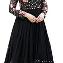 Black Faux Blooming Designer Gown with Multi-Thread Embroidery & Sequins – Premium Ready-to-Wear Dress-picture-19