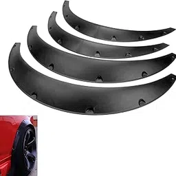SIMMON AUTOHUB Fender Wheel Arch JDM Car Wide Body Wheel Arches Fender Flares 3.5" /4PCS Wheel Arches Flexible & Durable Auto Car Kit Mudguards Bolt-picture-14