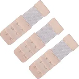 prasita 2 Hook Bra Extender for Women | Beige Elastic Band Adjuster for Extra Bra Space and Daily Comfort | Soft Polyester Extension - Beige (Pack of 3)-picture-47