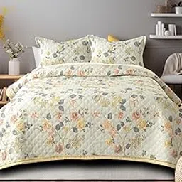 Ross Home & Living King Size Microcotton Bed Cover Set– Floral Design, 863 GSM Premium Double Bedspread (228x254 cm) with 2 Pillow Covers (46x69x5 cm)– Soft, Lightweight Bedding for All Season-picture-16