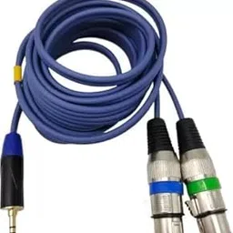 Dual XLR to 3.5mm Stereo Mic Cable 2 XLR Female to 1/8 Inch Mini Jack Y Splitter Breakout Lead Microphone Cord 1.5MTR-picture-15