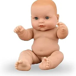 RPC99 Baby Toy Wearing Towel with Movable Hands and Legs for Small Kids/Made of Rubber/Natural Brown Color Real Looking Baby Doll (Without Battery Operated)-picture-26