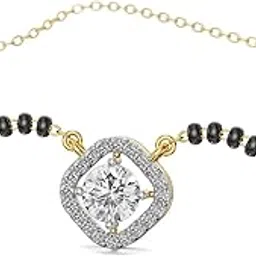emori | Nirvi Diamond Mangalsutra in 18KT Gold for Women | Yellow | Authentic & Certified Lab Diamonds-picture-14