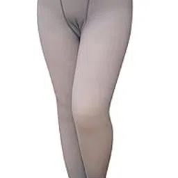 alexvyan XL Grey DualTone Opaque High Rise Ankle Length (33 to 36 Waist) Stretchable Women Warm Thick Fur Lined Fleece Winter Thermal Soft Legging Tights Stocking - Slim Fit-picture-19