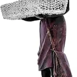 YSP CRAFTS Showpiece for Home Decor Men Statue with Basket for Living Room (Tokri man3)-image-41