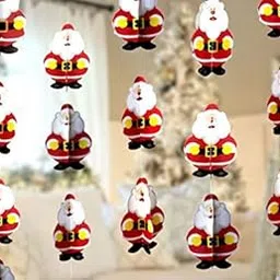 Santa Claus 3D Paper Frills for Christmas Decoration Pack of 4 Pcs | Merry Christmas Decoration-picture-23