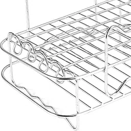 ATORSE™ Air Fryer Rack Rectangle Air Fryer Rack Kits for Stockpot Baking and Cooking|Home & Garden|Kitchen Dining & Bar|Small Kitchen Appliances|Fryers-picture-32