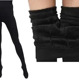 Sizzers Women Warm Thick Fur Lined Fleece Winter Thermal Soft Legging Tights Stocking - Slim Fit Best Birthday,Diwali Gifts for Womens & Girls-picture-29