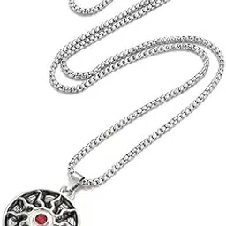 Pendant Necklace with Rhinestones for Men & Women –Chain, Hip Hop Iced Out Jewelry, Unisex Faith Pendant Gift | Promise Friendship Gift For Valentines Day-image-16