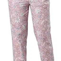 Women Printed Purple Cotton Lounge Pants-image-7