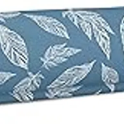 Encasa XO Printed Fabric 59" (150 Cms) – Blue Big Leaves - Decorative Soft & Smooth, 100% Cotton Cloth for Curtains, Cushions, Dress Material, Upholstery, Bedcover - 1 Meter-image-47