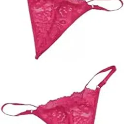 kietties Women's Net Bikini (Panty (P2)-Pink-Pink-_M)-picture-18