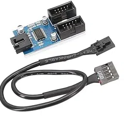 Fastlink;Expand Your Desktop's USB Ports: Dual Female USB 2.0 Expansion Card Adapter with Extension Cable for Easy PC Connectivity-picture-15