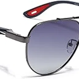 voyage Aviator Sunglasses for Men & Women (Black Lens | Black Frame - PMG7138)-picture-33
