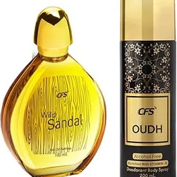 CFS Wild Sandal EDP Long Lasting Perfume & Oudh Black Deodorant Body Spray-picture-20