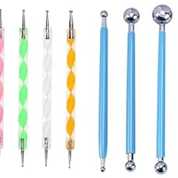 arrolliant 9 Piece Ball and Wooden Dotting Tool Set Embossing Stylus for Clay Pottery Ceramic Nail Art and Polymer Clay-picture-50