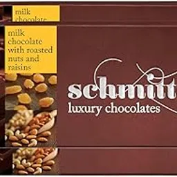 Schmitten Luxury Creamy Milk Chocolate Box Flavour- Roasted Nuts And Raisins, Combo - 3 x 70gram Bars (210gram) | Premium Gift Pack for Family and Special Occasions | Made with Rich Cocoa Butter image 1