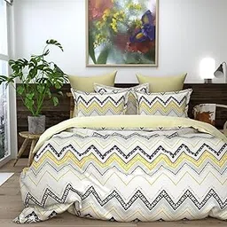 Fairy Down® Premium Fabric Duvet/Rajai/Quilt/Dohar Cover – 350 GSM Thick Fabric with Zipper – Durable, Machine Washable Double Bed/King Size(90x100 Inch, Multicolor) (Single)-image-98