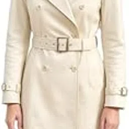 urbanhides Storm Vixen Double-Breasted Genuine Leather Overcoat for Women | Women's Leather Coats, Beige Leathers Coat, Lambskin Coats, Regular Fit, Two Pockets-picture-51
