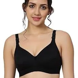 Cotton Blend Material Full Coverage Bra with Wirefree Support Multiway Straps Full Coverage Bra-image-8