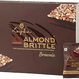 Loyka Almond Brittle Brownie Choco Box - 7 pcs | Premium Chocolate Gift Hamper | Choco & Nut Dryfruit Delicacy | Roasted California Almonds (45%), Dark Choco & Crunchy Brownie | Any-time snack-picture-33