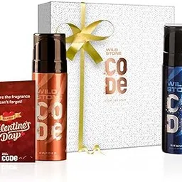 Wild Stone Valentine Gift Box with Code Copper and Titanium Body Perfume (120ml each)-image-76