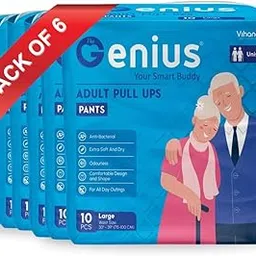 Adult Pant Styles L(30"- 39") 10/PACK Extra Soft - Unisex 10 Diapers (L, 60)-picture-28