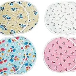Traditional Roti Cloth Wrap, Round Floral Print, Set of 4 Pairs, Kitchen Napkins for Chapati-picture-10