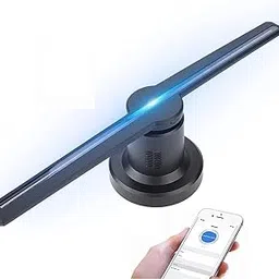 ZuZu, move for more better. 3D Hologram Fan Advertising Display Best For Business,Store,Shop,Holiday With Wi-Fi Hi-Resolution 1600X576 Px Holographic Led Video Projector,Black-picture-32