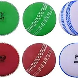 Pack of 6 Cricket Windball Soft Training Balls | Sports & Outdoor (2 Pc Each of Green, Red and White)-picture-21