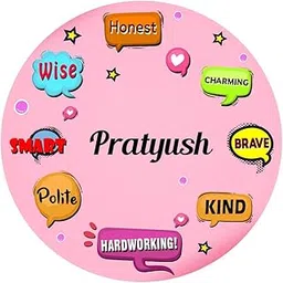 ARTBUG Pratyush Name Customizable Stylish Fridge Sticker Magnet - Personality Trait Quotes - Happy Birthday Gift for Friend, Son, Daughter, Kids, Husband, Wife-picture-22